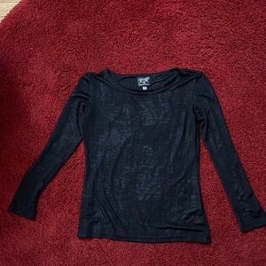 Super cool Black long sleeve top made by Shrine
